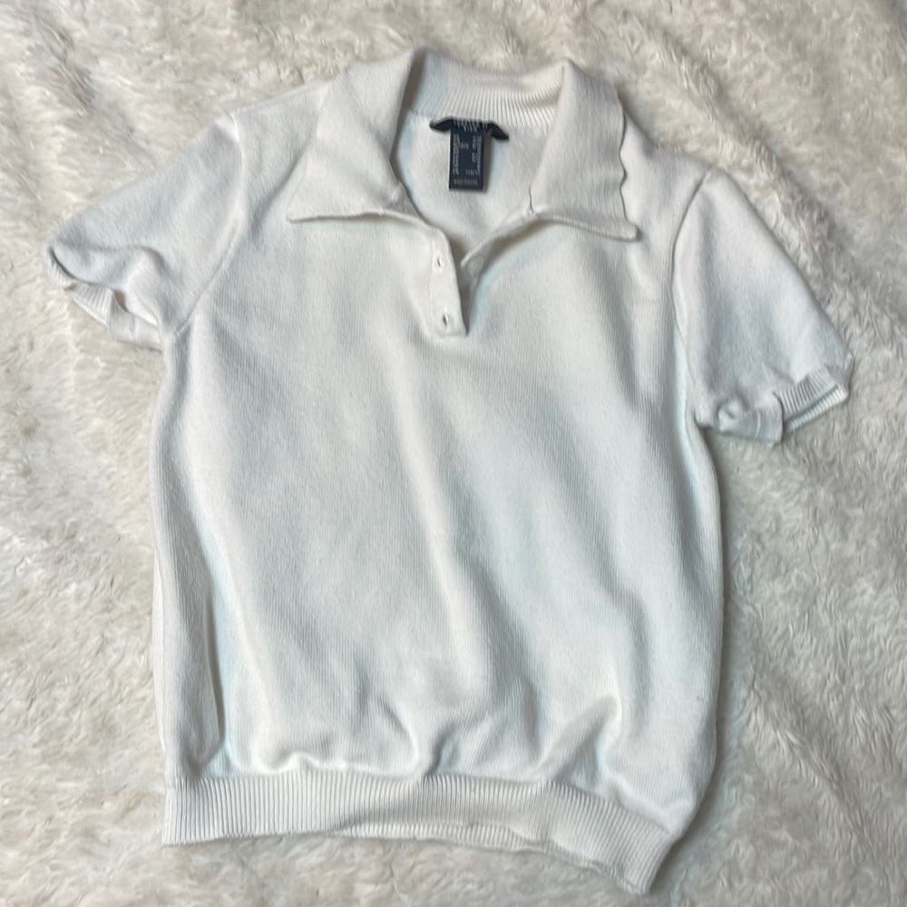 White collared shirt